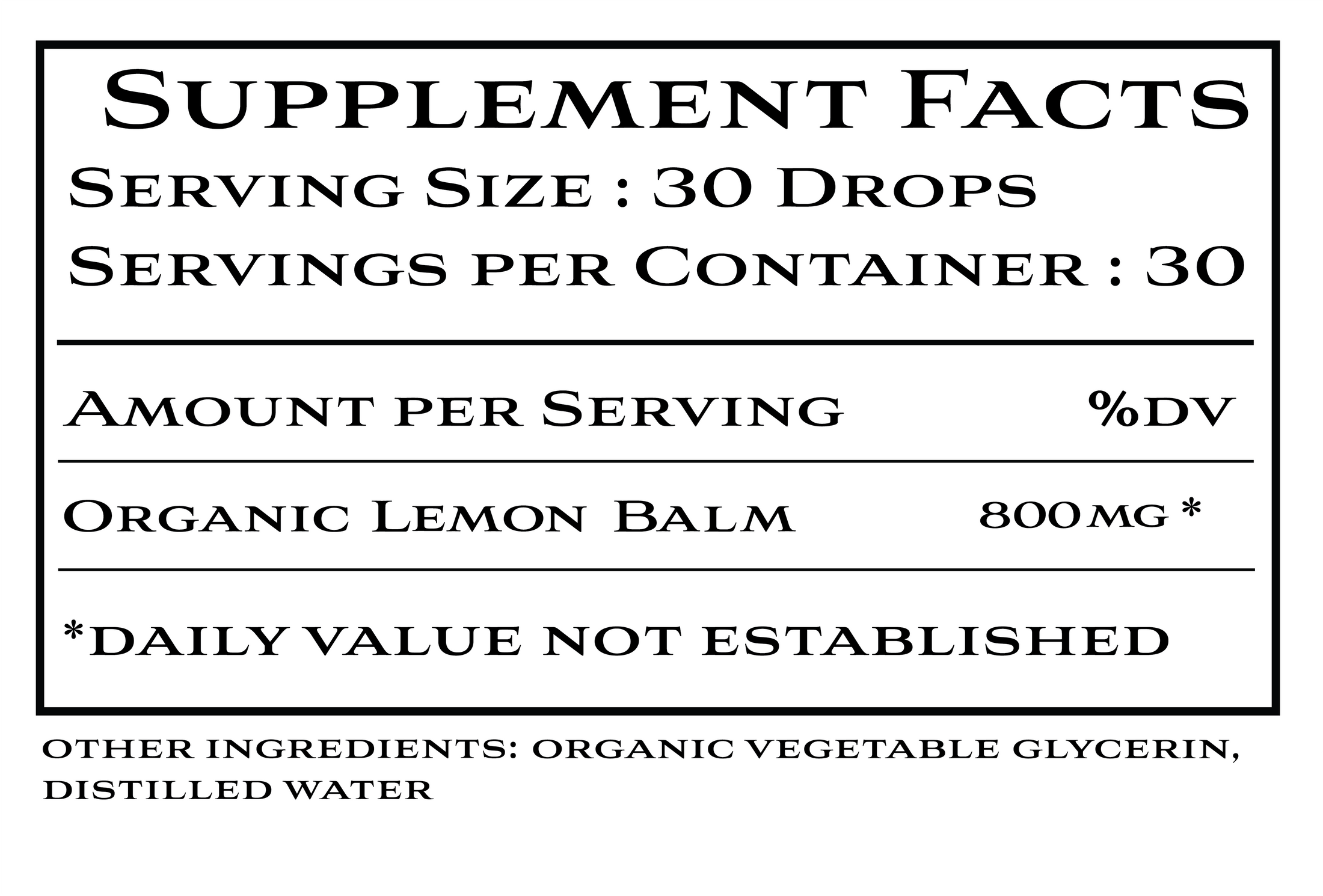 Organic Lemon Balm
