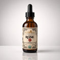 Load image into Gallery viewer, 2 oz liquid glycerin-based tincture containing organic rose

