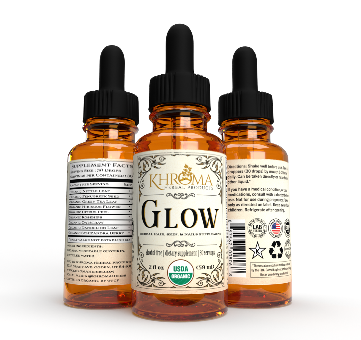 GLOW - Organic Hair, Skin, and Nails Supplement
