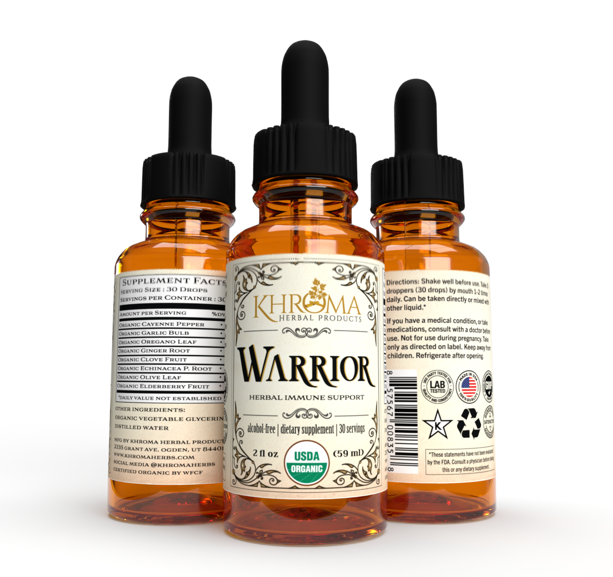 Warrior - For Your Immune System - 2 oz Liquid